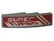 Part No: 61678pb110R  Name: Slope, Curved 4 x 1 with 'SUPER TURBO' Pattern Model Right Side (Sticker) - Set 42039