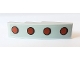 Part No: 61678pb123  Name: Slope, Curved 4 x 1 with 4 Red Dots with Black Outline Pattern (Sticker) - Set 10269