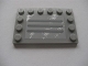 Part No: 6180pb034b  Name: Tile, Modified 4 x 6 with Studs on Edges with Steel Plate with Scratches Type B Pattern (Sticker) - Set 8273