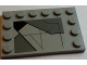 Part No: 6180pb098L  Name: Tile, Modified 4 x 6 with Studs on Edges with SW Sith Infiltrator Panel Pattern Model Left Side (Sticker) - Set 7961