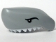 Part No: 62604pb01  Name: Shark Head with Teeth White and Black Eyes Pattern