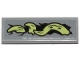Part No: 63864pb109R  Name: Tile 1 x 3 with Yellowish Green Tentacle Pattern Model Right Side (Sticker) - Set 70433