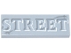 Lego part: Tile 1 x 3 with Stone Cracks and White and Dark Bluish Gray 'STREET' Pattern