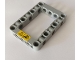 Part No: 64179pb001  Name: Technic, Liftarm, Modified Frame Thick 5 x 7 Open Center with Warning Sign Pattern (Sticker) - Set 42082