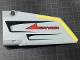 Part No: 64392pb017  Name: Technic, Panel Fairing #17 Large Smooth, Side A with Red 'DANGER', Black Vents and Yellow Stripe on Edge Pattern (Sticker) - Set 7160