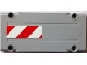 Part No: 64782pb001R  Name: Technic, Panel Plate 5 x 11 x 1 with Red and White Danger Stripes Pattern Model Right Side (Sticker) - Set 8110