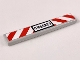 Part No: 6636pb180  Name: Tile 1 x 6 with 'CM60223' and Red and White Danger Stripes Pattern (Sticker) - Set 60220