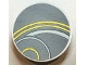 Part No: 67095pb099 Name: Tile, Round 3 x 3 with Yellow and Light Bluish Gray Curved Lines and Concentric Circles on Dark Bluish Gray Background Pattern 1 (Sticker) - Set 76156 Part No: 67095pb099 Name: Tile, Round 3 x 3 with Yellow and Light Bluish Gray Curved Lines and Concentric Circles on Dark Bluish Gray Background Pattern 1 (Sticker) - Set 76156