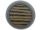 Part No: 67095pb100 Name: Tile, Round 3 x 3 with Dark Tan Wood Boards in Circles on Dark Bluish Gray Background Pattern (Sticker) - Set 76781 Part No: 67095pb100 Name: Tile, Round 3 x 3 with Dark Tan Wood Boards in Circles on Dark Bluish Gray Background Pattern (Sticker) - Set 76781