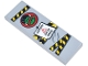 Part No: 69729pb112  Name: Tile 2 x 6 with Black and Yellow Danger Stripes Police Tape, Red and Green No Hulk Allowed, and White 'CAUTION OUT OF ORDER' Sign Pattern (Sticker) - Set 76269