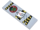 Lego part: Tile 2 x 6 with Black and Yellow Danger Stripes Police Tape, Red and Green No Hulk Allowed, and White 'CAUTION OUT OF ORDER' Sign Pattern (Sticker) - Set 76269