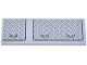 Part No: 69729pb149  Name: Tile 2 x 6 with Hatch Panels with Black Outlines, Handles and Dark Bluish Gray Tread Plates Pattern (Sticker) - Set 42146