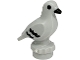 Part No: 7188pb01  Name: Bird, Pigeon with Molded Black Eyes, Beak and Feathers Pattern