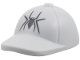 Part No: 7314pb01  Name: Minifigure, Headgear Cap - Short Smooth Curved Bill with Seams and Button on Top with Black Spider Pattern