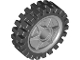 Part No: 74214c01  Name: Wheel 24 x 7 with Shallow Spokes with Fixed Black Rubber Tire