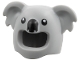 Part No: 7720pb01  Name: Minifigure, Headgear Head Cover, Costume Koala with Black Eyes and Nose Pattern