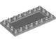 Lego part: Tile, Modified 4 x 8 Inverted with Studs on Edges