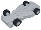 Part No: 85775c02  Name: Vehicle, Base Fast Food Racer 5 x 10 with Light Bluish Gray 16 Spoke Wheels and Black Tires
