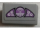 Part No: 85984pb165  Name: Slope 30 1 x 2 x 2/3 with Purple Gauges and Target Screen Pattern (Sticker) - Set 76047
