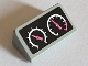 Part No: 85984pb198  Name: Slope 30 1 x 2 x 2/3 with Two White Gauges with Dark Pink Needles Pattern (Sticker) - Set 71016