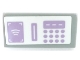 Part No: 85984pb400  Name: Slope 30 1 x 2 x 2/3 with Lavender Keypad, Card Reader and Contactless Payment Screen Pattern (Sticker) - Set 41450