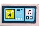 Part No: 85984pb469 Name: Slope 30 1 x 2 x 2/3 with GPS Screen with Arrow, Music Note, Play and Pause Buttons Pattern (Sticker) - Set 41735 Part No: 85984pb469 Name: Slope 30 1 x 2 x 2/3 with GPS Screen with Arrow, Music Note, Play and Pause Buttons Pattern (Sticker) - Set 41735