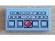 Part No: 87079pb0083  Name: Tile 2 x 4 with Console Buttons and Red Light Pattern (Sticker) - Set 8424
