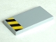 Part No: 87079pb0309  Name: Tile 2 x 4 with Black and Yellow Danger Stripes Pattern (Sticker) - Set 76018