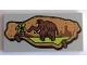 Part No: 87079pb0561  Name: Tile 2 x 4 with Stone and Woolly Mammoth Pattern
