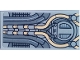 Part No: 87079pb0622  Name: Tile 2 x 4 with SW Millennium Falcon Tan and Dark Bluish Gray Cables and Wires Pattern (Sticker) - Set 75105