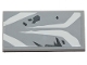 Part No: 87079pb0644  Name: Tile 2 x 4 with SW AT-ST White and Dark Bluish Gray Markings on Light Bluish Gray Background Pattern (Sticker) - Set 75254