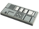 Part No: 87079pb0658  Name: Tile 2 x 4 with Lunar Lander Hull Plates Pattern 1 (Sticker) - Set 10266