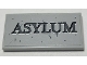 Part No: 87079pb0886  Name: Tile 2 x 4 with 'ASYLUM' and Stone Pattern (Sticker) - Set 70912