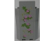Part No: 87421pb040R  Name: Panel 3 x 3 x 6 Corner Wall without Bottom Indentations with Bricks and Ivy Trunks with 8 Magenta Flowers Pattern 1 (Sticker) - Set 41055