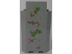 Part No: 87421pb041L  Name: Panel 3 x 3 x 6 Corner Wall without Bottom Indentations with Bricks and Ivy Trunks with 8 Magenta Flowers Pattern 2 (Sticker) - Set 41055