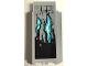 Part No: 87421pb061L Name: Panel 3 x 3 x 6 with Black Slime, Cracks and Medium Azure Lava Pattern Model Left Side (Sticker) - Set 70437 Part No: 87421pb061L Name: Panel 3 x 3 x 6 with Black Slime, Cracks and Medium Azure Lava Pattern Model Left Side (Sticker) - Set 70437