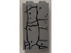 Part No: 87544pb064  Name: Panel 1 x 2 x 3 with Side Supports - Hollow Studs with Cracked Wall Pattern (Sticker) - Set 60185