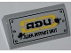 Part No: 88930pb014  Name: Slope, Curved 2 x 4 x 2/3 with Bottom Tubes with 'ADU ALIEN DEFENCE UNIT' Pattern (Sticker) - Set 7066