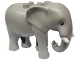 Part No: 89874c01pb01  Name: Duplo Elephant Adult, Walking with White Tusks, Black Eyes Squared Pattern