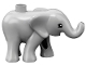 Part No: 89879c01pb02  Name: Duplo Elephant Baby, Walking with Black and White Eyes Semicircular Pattern