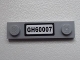 Part No: 92593pb016  Name: Plate, Modified 1 x 4 with 2 Studs without Groove with 'GH60007' Pattern (Sticker) - Set 60007
