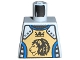 Part No: 973pb0346  Name: Torso Castle Knights Kingdom II Lion with Crown Pattern
