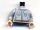 Lot ID: 401526217  Part No: 973pb0403c01  Name: Torso SW Rebel Technician with Pockets and Belt Pattern / Light Bluish Gray Arms / Light Nougat Hands