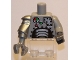 Lot ID: 92902956  Part No: 973pb0663c01  Name: Torso Robot with Panels and Gauges Pattern / Light Bluish Gray Arm and Dark Bluish Gray Hand Left / Metallic Silver Mech Arm and Pearl Light Gray Claw Right