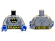 Lot ID: 372851296  Part No: 973pb1002c02  Name: Torso Batman Logo in Yellow Oval with Muscles and Yellow Belt Front and Back Pattern / Light Bluish Gray Arms / Blue Hands