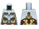 Lot ID: 142341333  Part No: 973pb1203  Name: Torso Alien with Gold, Dark Brown and Silver Armor Pattern