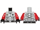 Part No: 973pb1270c04  Name: Torso Galaxy Squad Armor with Number 30 on Back Pattern / Red Arms / Black Hands