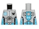 Part No: 973pb1271  Name: Torso Galaxy Squad Robot with Dark Azure and Black Piping Pattern