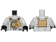 Part No: 973pb1691c01  Name: Torso SW Rebel B-wing Pilot with Dark Tan Front Panel with Breathing Apparatus Pattern / Light Bluish Gray Arms / Black Hands