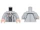 Lot ID: 161280415  Part No: 973pb2525c01  Name: Torso Trench Coat with Buttons over Dark Bluish Gray Vest, White Shirt and Gold Medallion Pattern / Light Bluish Gray Arms / Light Nougat Hands
